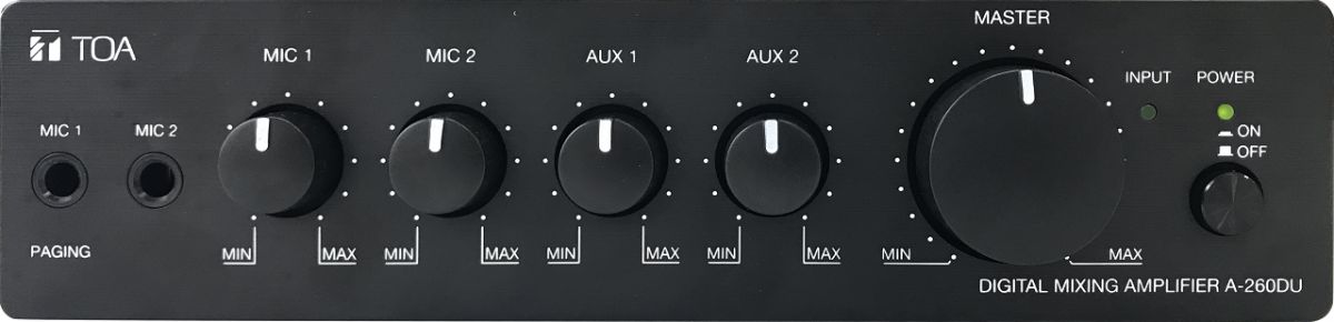 Tăng âm công suất liền Mixer: TOA A-260DU-AS | Sản phẩm chính hãng