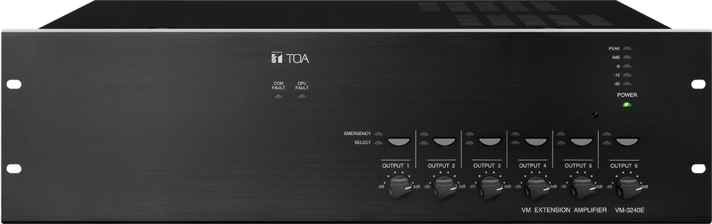 Tăng âm mở rộng 6 vùng 240W: TOA VM-3240E | Sản phẩm chính hãng