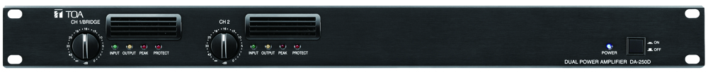Tăng âm số 2 kênh 2x250W trở kháng thấp: TOA DA-250D | Sản phẩm chính hãng