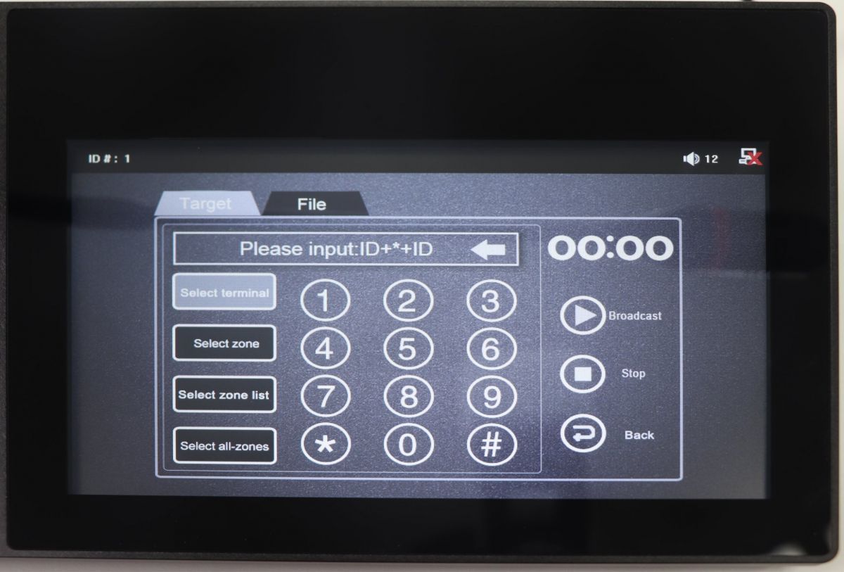 Bàn gọi từ xa màn hình cảm ứng: TOA IP-1100RM | Sản phẩm chính hãng