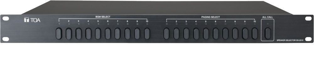 Bộ lựa chọn vùng loa 2 kênh: TOA SS-2010 | Sản phẩm chính hãng