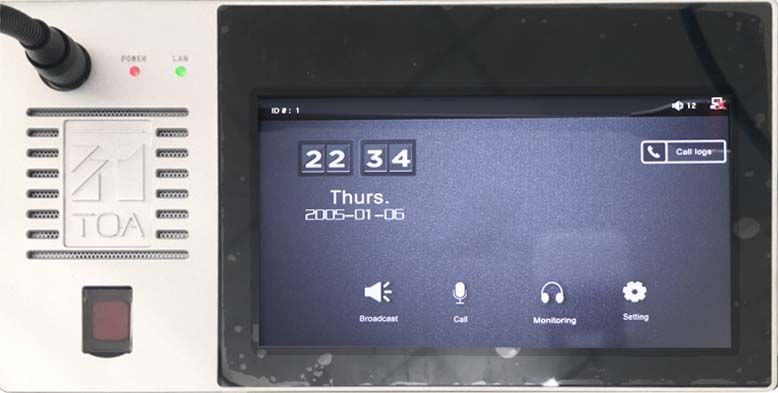 Micro chọn vùng từ xa màn hình cảm ứng: TOA IP-101RM | Sản phẩm chính hãng