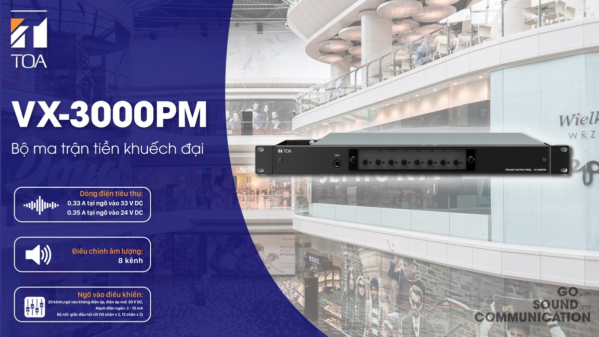 Bộ ma trận tiều khuếch đại VX-3000PM