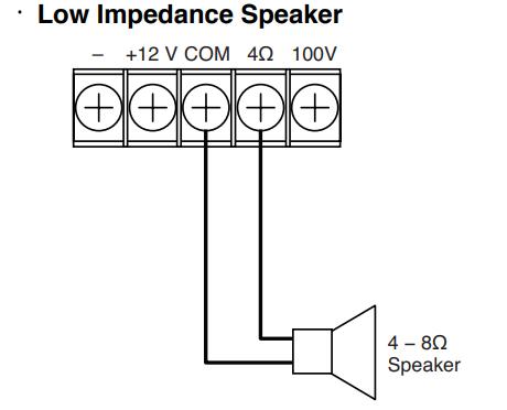 Nối loa trở kháng thấp vào A-230 HV