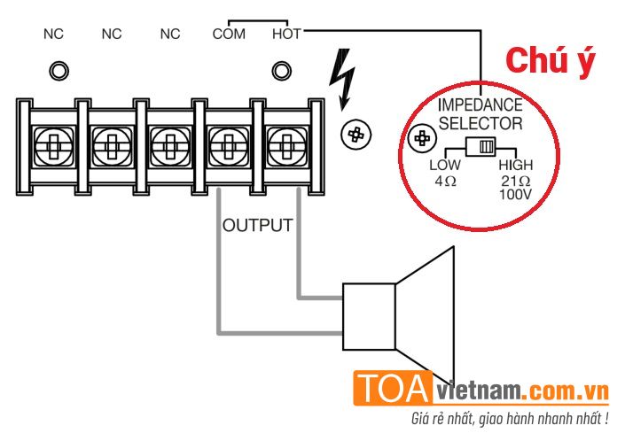chọn trở kháng cho loa A-3248DM-AS