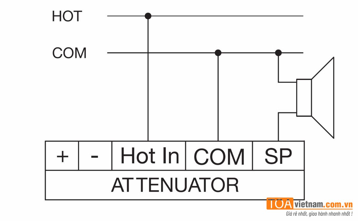 Hướng dẫn nối chiết áp chỉnh âm lượng AT-4030 công suất 30W